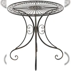 CLP Gartentisch Hari Metall HBT: 73x70x70 cm bronze
