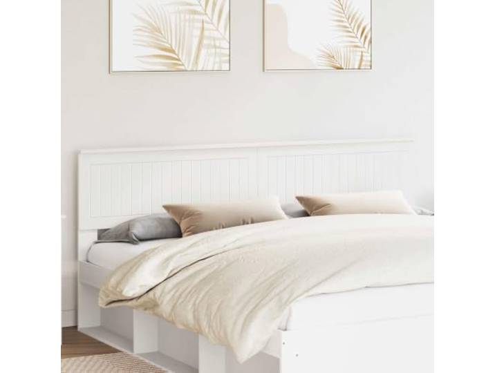 RJPLMFV Weißes Kopfteil aus technischem Holz Modernes Design, rechteckige Form, einfache Reinigung, einfache Montage