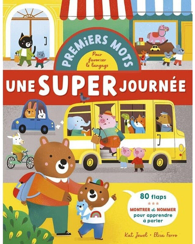 Livre Premiers Mots : Une super journée - 1 2 3 Soleil