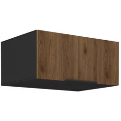 Aufsatzschrank Hochschrank 80 cm Küche MONZA Okapi Nußbaum Küchenzeile