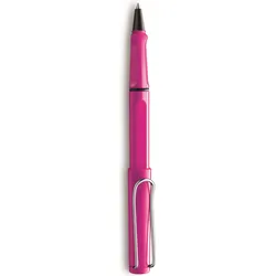 Safari Tintenroller rosa mit blauem Einsatz
