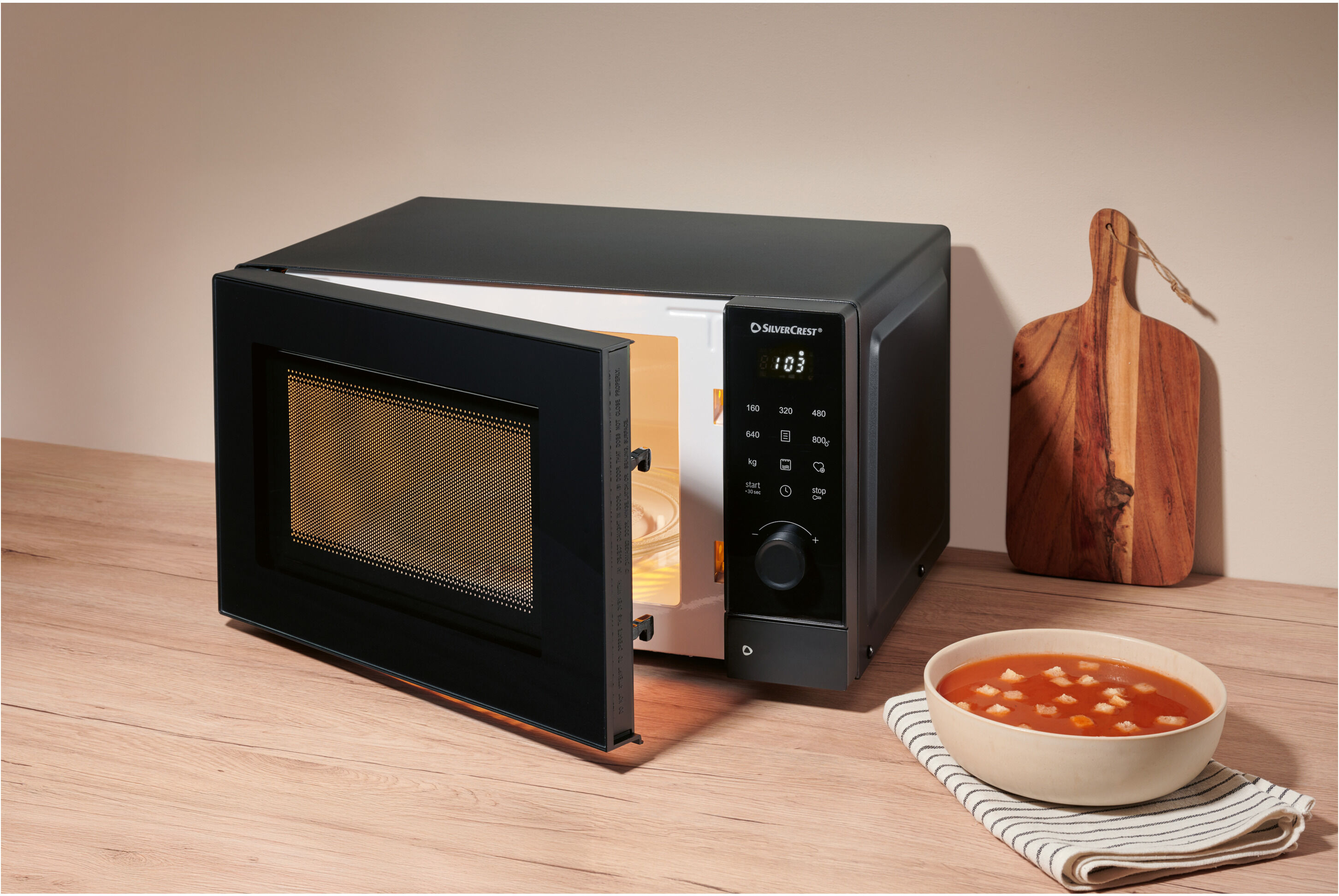 SILVERCREST® Mikrowelle mit Grillfunktion »SMW 800 G1«, ca. 20 l
