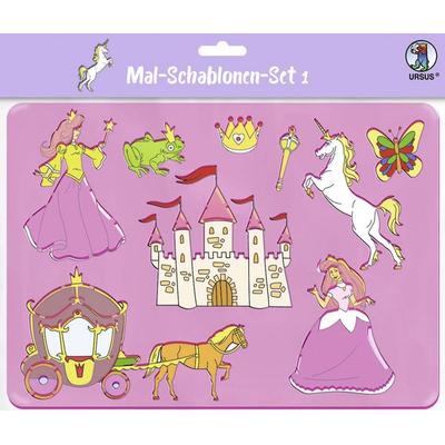 Mal-Schablonen-Set 1 ('Mädchen')