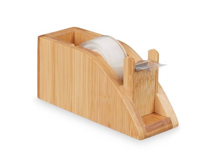 Relaxdays 2 x Tischabroller Bambus