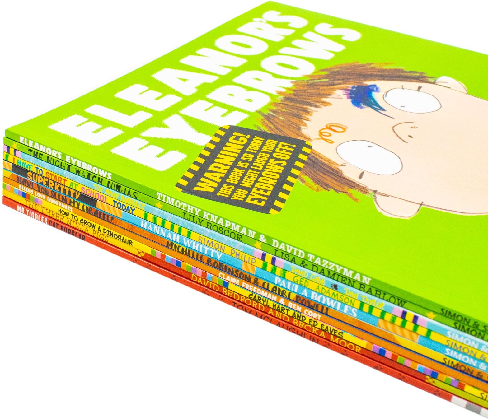 Simon & Schuster Humorous Children's Picture Books Collection Illustrated 10 Books Set (Aliens Love Dinopants, Superkitty, Three Ninja Pigs, Have You Seen My Giraffe?,