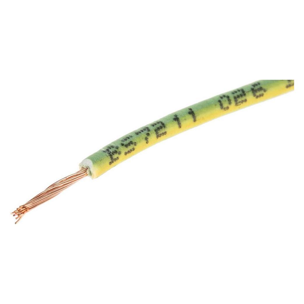 RS PRO 2491B 0.75mm green/yellow LSHF wire (100 m) (7637586)