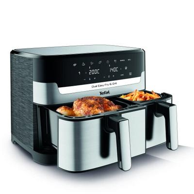 TEFAL Dual Easy Fry & Grill 8,3 L Edelstahl EY905D