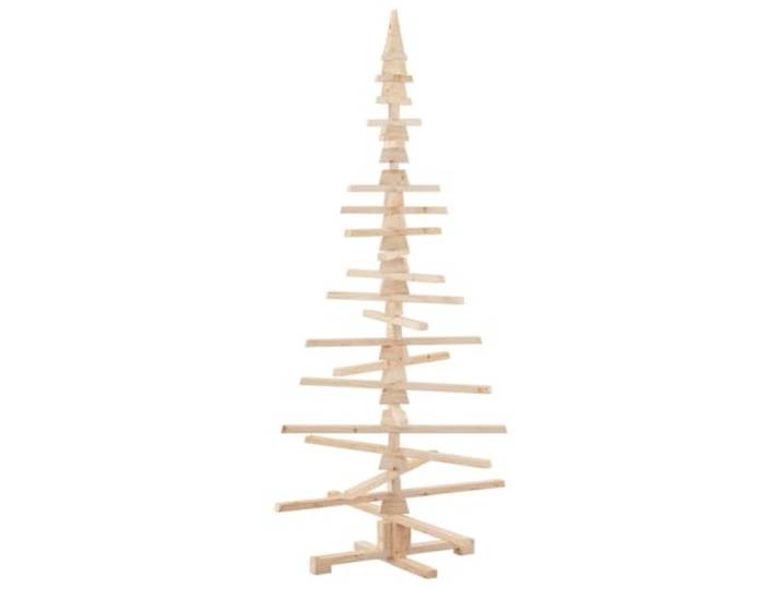 vidaXL Kerstdecoratie kerstboom 180 cm massief grenenhout