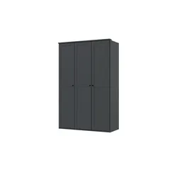 Drehtürenschrank  Chalet , schwarz , Maße (cm): B: 135 H: 210 T: 58.0