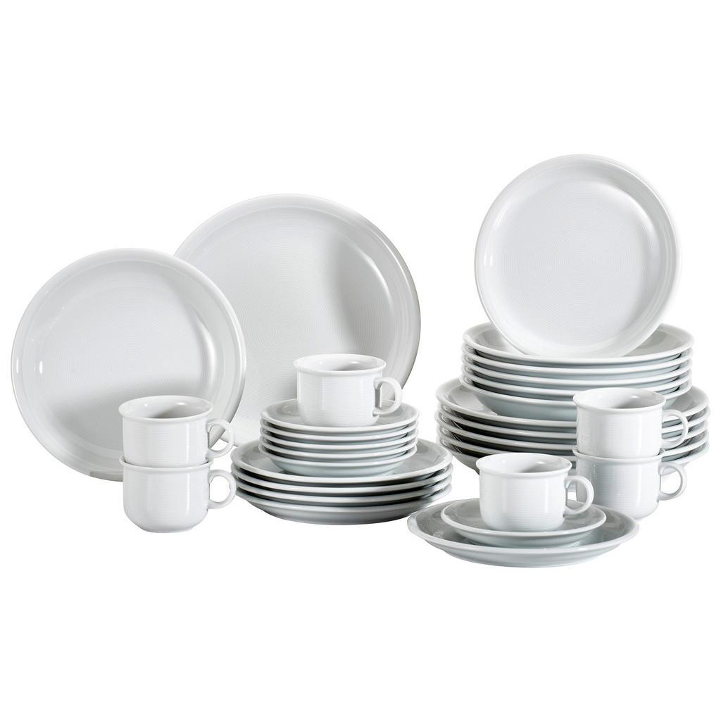 Thomas Kombiservice , Weiss , Keramik , 30-teilig , Uni , Geschirr, Geschirr-Sets, Kombiservice