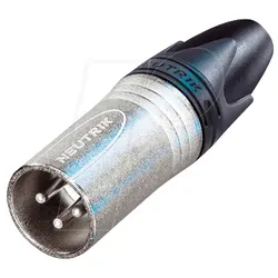 NEUTRIK NC3MXX-H - XLR-Kabelstecker, 3-polig,crimp,Silber,vernickelt