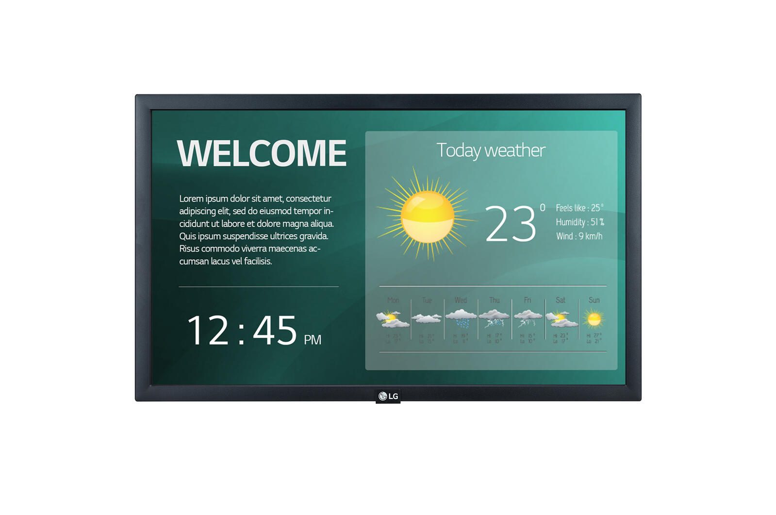 LG Electronics LG 22SM3G-B Digital Signage Display 56 cm 22 Zoll