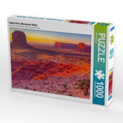 CALVENDO Puzzle Valley Drive, Monument Valley | 1000 Teile Lege-Größe 64x48cm Foto-Puzzle für glückliche Stunden