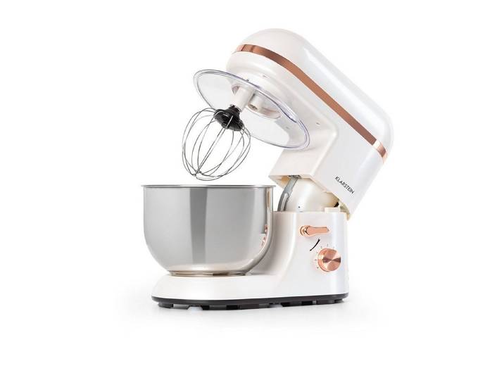 Klarstein Küchenmaschine, 1800 W, 5.2 l Schüssel, Knetmaschine Teigmaschine Teigknetmaschine Rührmaschine Standmixer