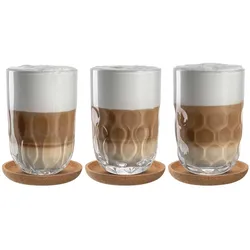 Leonardo GOCCE Latte Macchiato-Set mit Untersetzer 6-teilig