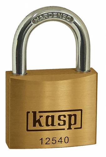 KASP K12540A1 Vorhängeschloss 40mm gleichschließend Goldgelb Schlüsselschloss