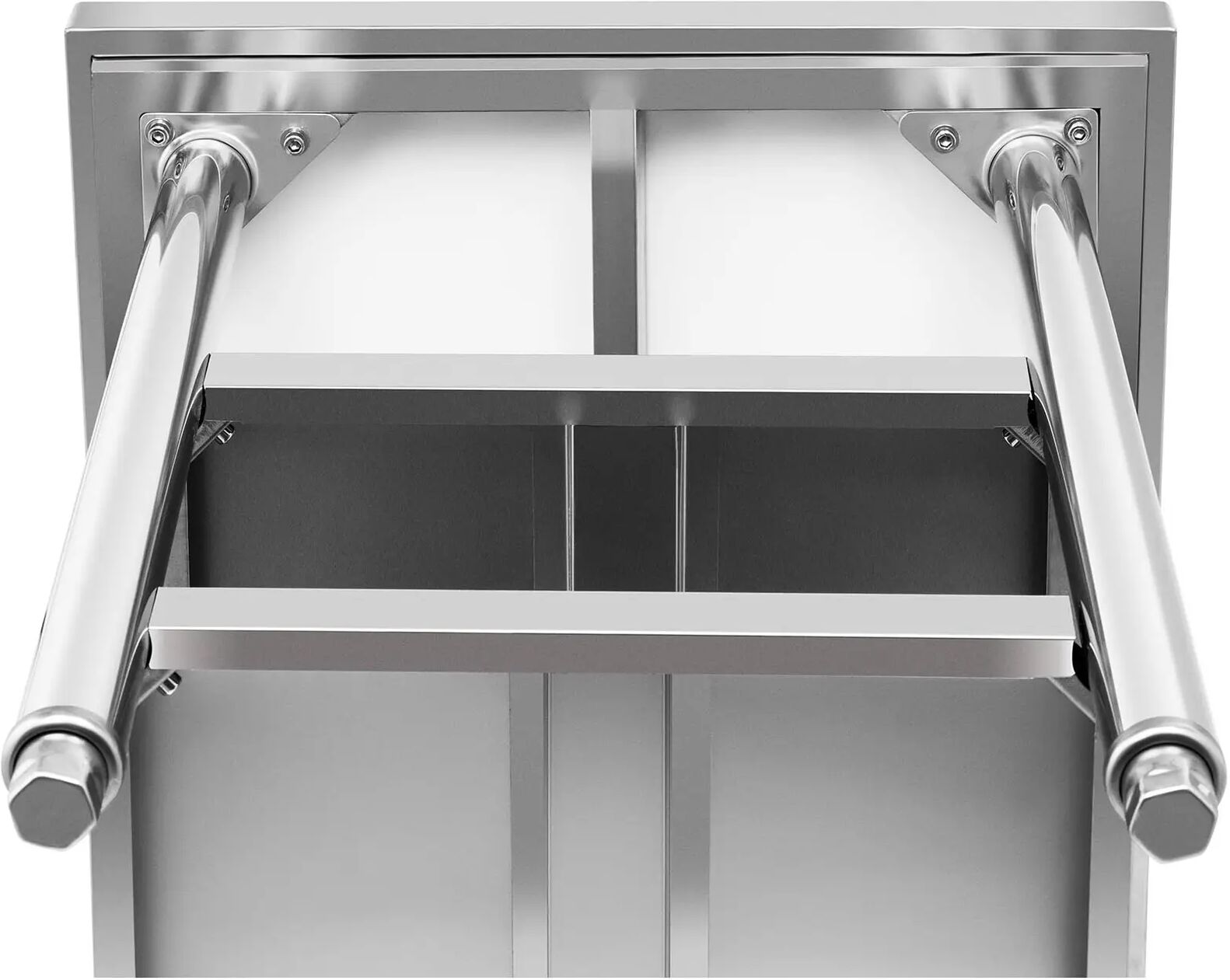 Royal Catering Tavolo acciaio inox - ECO - 100 x 70 cm - 500 kg - Ripiano intermedio -  RCWT-100X70-3L-E