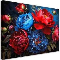 WANDBILD pfingstrose tulpe blumen