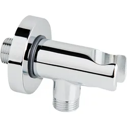 Wandanschluss-Körper Evanna komplett chrom, Ersatzteil zu D0043406 Intim Hygienedusch-Set