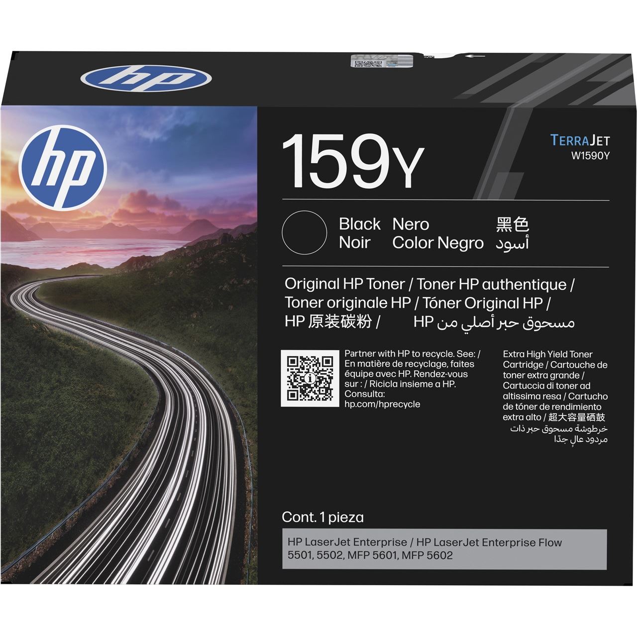 HP 159Y (W1590Y) schwarz Tonerkartusche