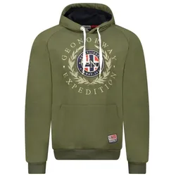 Geographical Norway, Landkarte, Giger DB 100 M sweatshirt WZ3049H/GN-Kaki