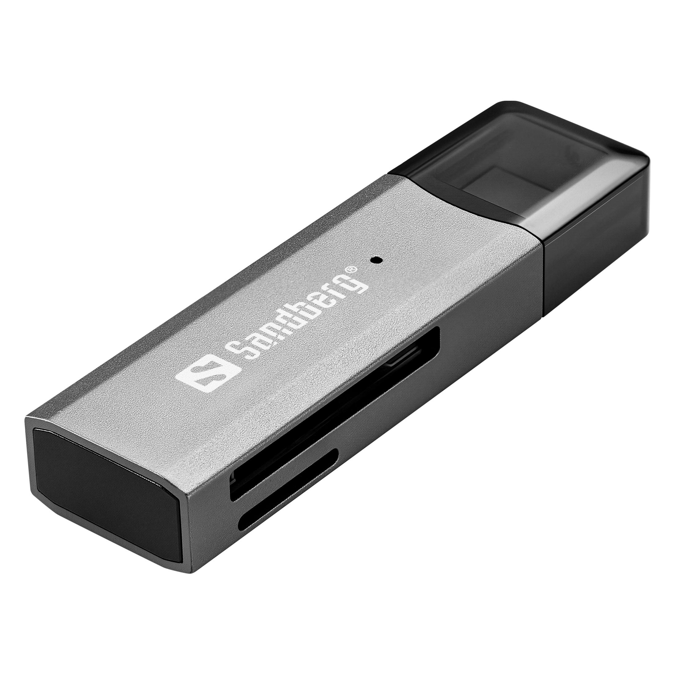 Sandberg USB-C, SD+microSD, Card Reader (136-84)