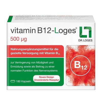 Vitamin B12-Loges 500 µg Kapseln 180 St