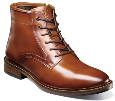 Florsheim Forge Plain Toe Lace Up Boot - Mens 12 Brown Boot Medium