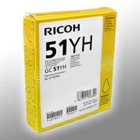 Ricoh Gel Cartridge 405865 GC-51YH yellow OEM