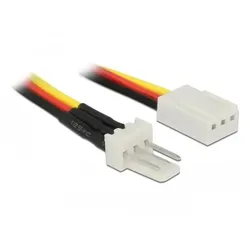 DELOCK Lüfter Stromkabel 3 Pin Stecker zu 3 Pin Buchse 30 cm