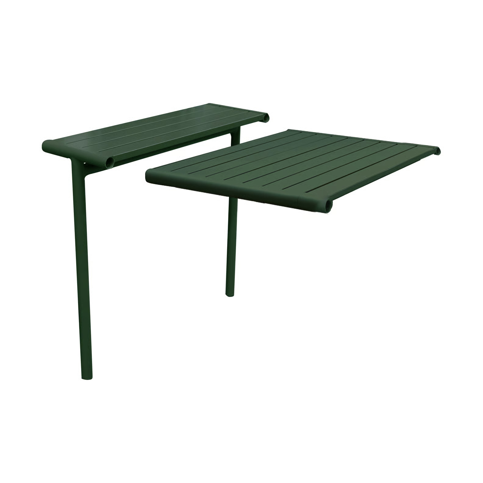 Cane-line Bliss verlengblad en poten, Dark green, B: 130 cm, D: 81 cm