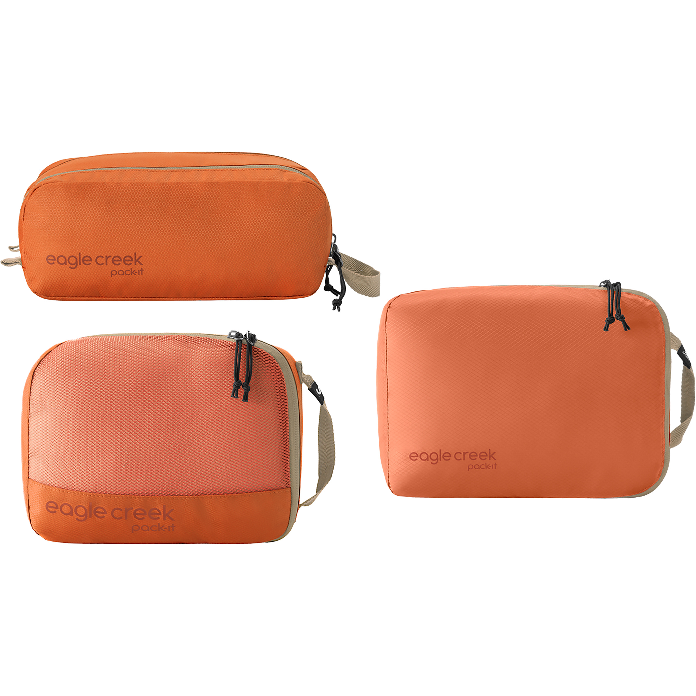 Eagle Creek Pack-It Overnight Packtasche Set Packwürfel & Packtaschen orange Größe 5L Reise