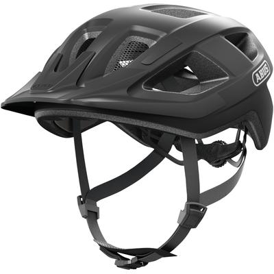 Fahrradhelm ABUS "Aduro 3.0 LED" Gr. L, schwarz (schwarz (velvet schwarz)), Helme, L
