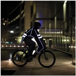 RFX, Velojacke, Reflektierender Poncho Care Raincover (XL), Schwarz, XL