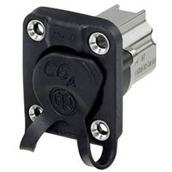 Neutrik Durchgangs-Einbaubuchse NE8FDX-Y6-W Buchse, Einbau Polzahl Sensoren 8P8C Schwarz 1 St.
