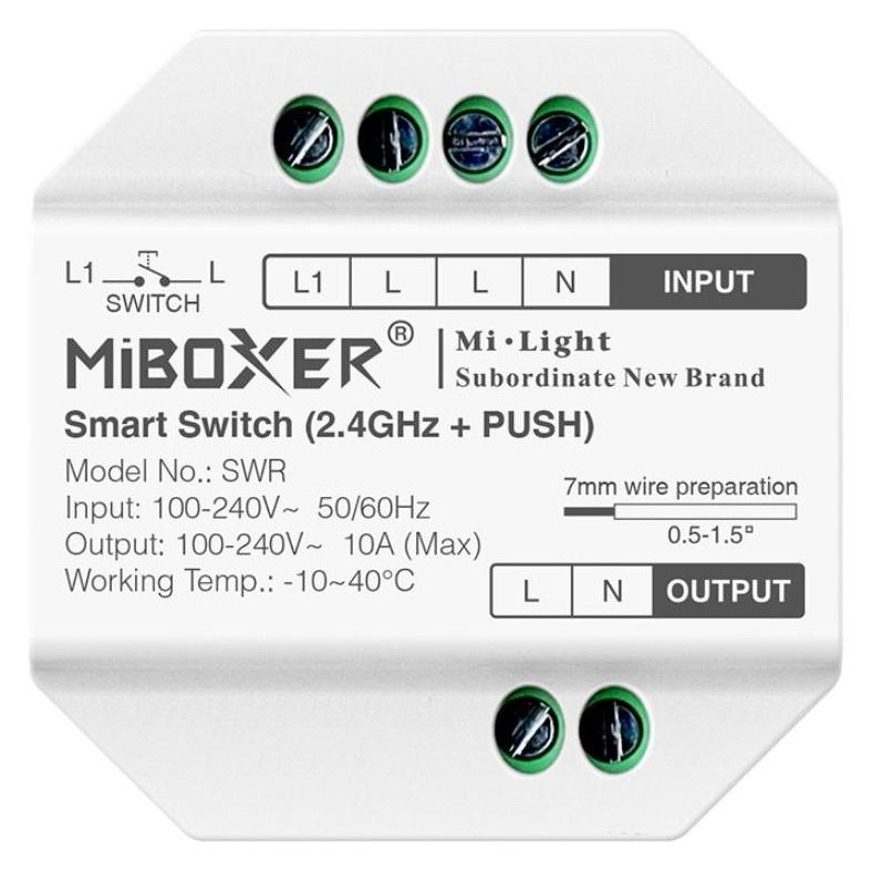 MiBoxer Synergy 21 LED Wifi Smart Switch WiFi+ 2.4G+ Push*Milight (SWR) (62357917)