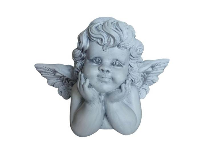 Relaxdays Liegender Grabengel 31 cm