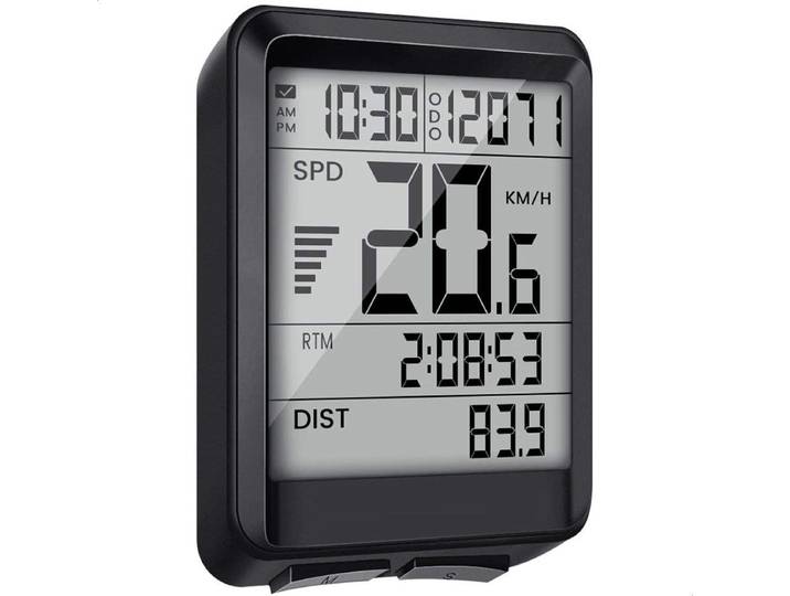 Strex Fietscomputer Draadloos - Kilometerteller - 17 Functies - Waterdicht