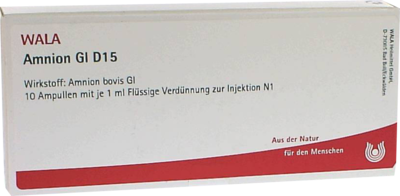 WALA Heilmittel GmbH AMNION GL D 15 Ampullen 10X1 ml 03359150