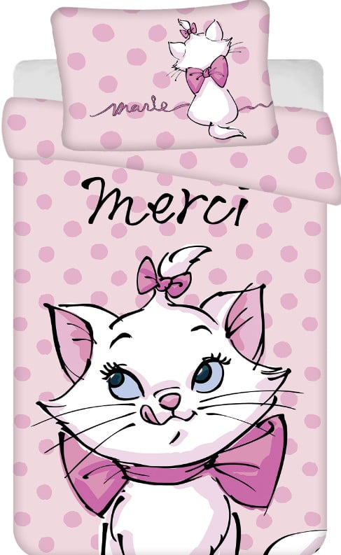 Jerry Fabrics Disney Aristocats peuterdekbedovertrek Merci - 100 x 135 cm - Katoen