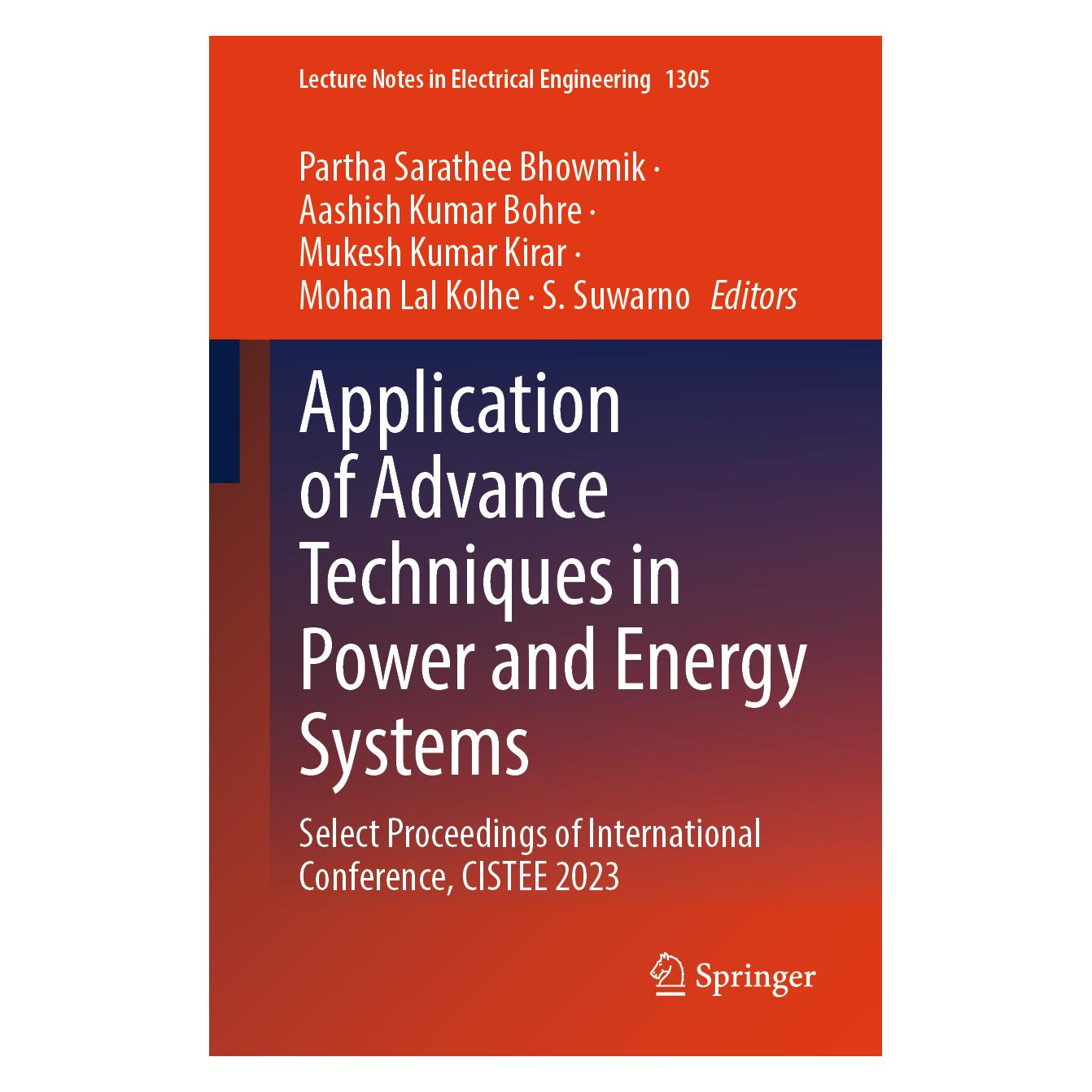 Springer Application of Advance Techniques in Power and Energy Systems (Englisch, Softcover, Aashish, Kumar Bohre, Kumar Kirar, Mukesh) (64900067)