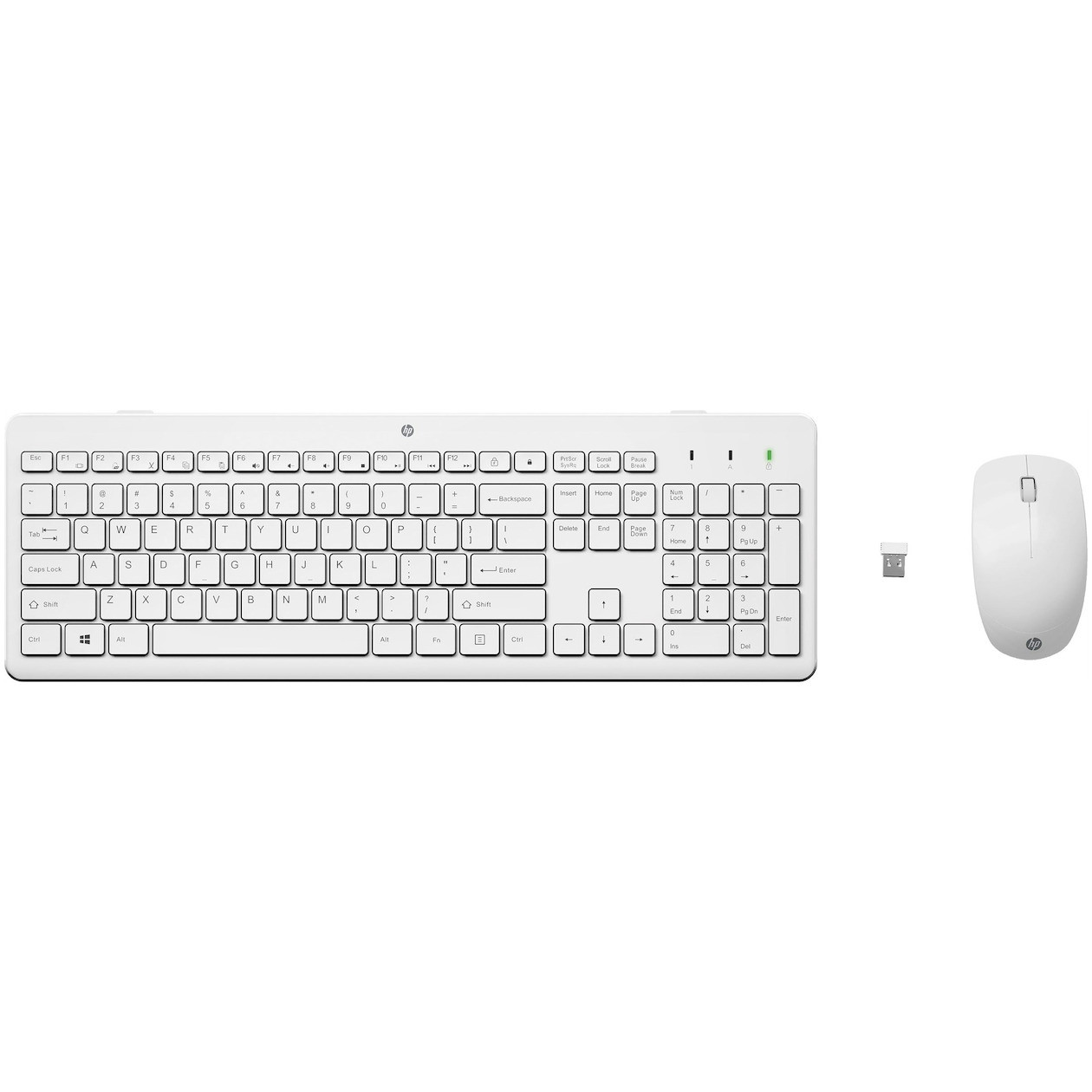HP 230 draadloze muis en toetsenbord combinatie wit met Bluetooth en 1600 DPI muis