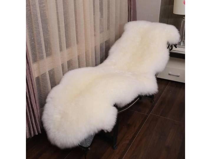 Tapis - ZGEER - 75x100 cm - Laine - Ovale - Moderne - Blanc