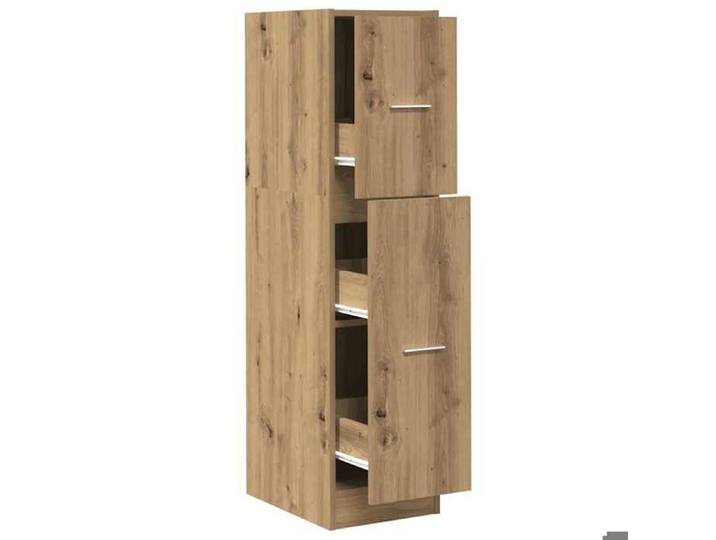 627289& Armoire d'apothicaire - Armoire Vestiaire chêne artisanal - Bois - Panneaux de particules