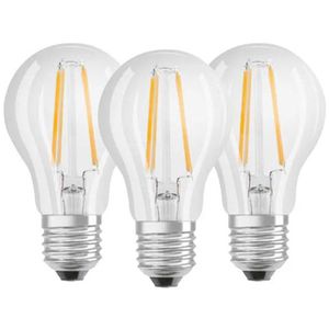 OSRAM LED-Lampe Base Classic A Filament, E27, 8W ersetzt 75W, neutralweiß, 3 Stück