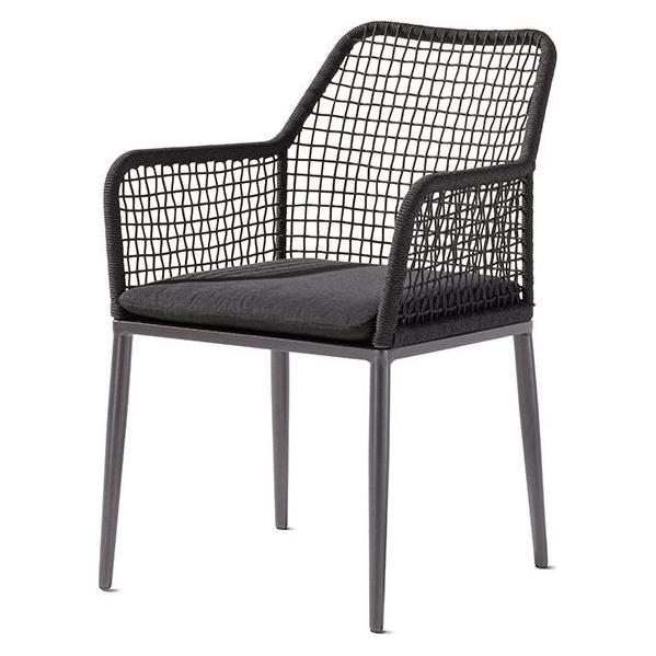 Sieger Malta Dining Sessel Aluminium/Eisengrau (530-G-G)