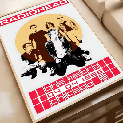 Inspire Picks Radiohead Vintage Rock Band Poster Retro Music Wall Art Decor 5 30x40cm No Frame