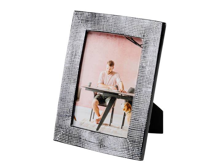 Cadres photo Lita Polyester Gris/Gris 17 x 22 x 2cm