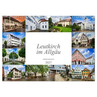 Leutkirch im Allgäu Impressionen (Wandkalender 2027 DIN A3 quer), CALVENDO Monatskalender