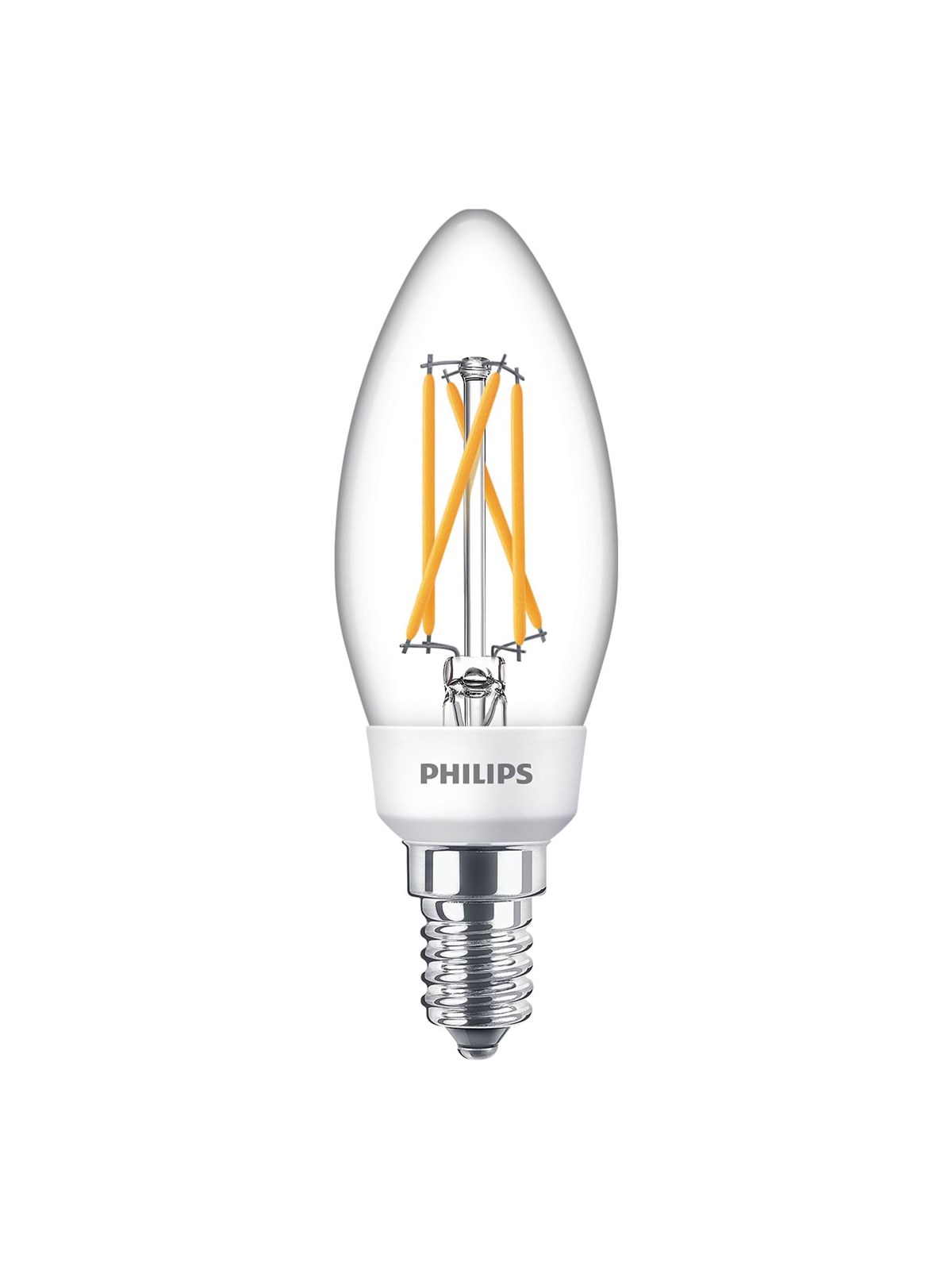 Philips LED-Lampe Classic Candle SceneSwitch 5W/822-827 (40W) Clear E14